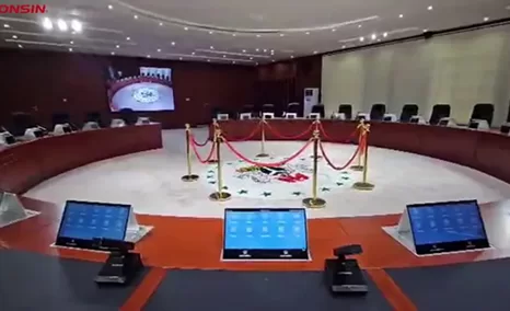 西非某政府会议厅选用了公信产品，开启智能高效绿色会议新篇章